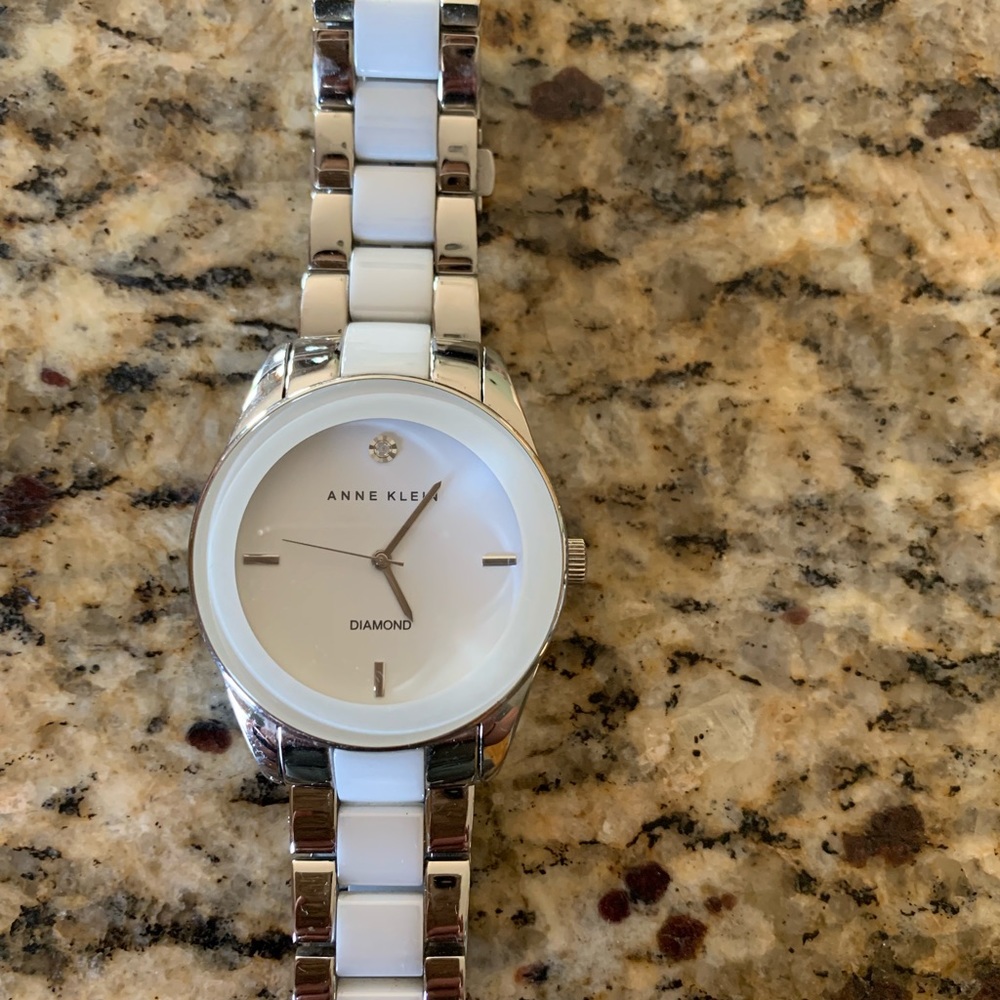 Anne Klein ceramic watch.